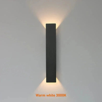 Moduro.co.uk Wall Light Fixtures Modern Outdoor LED Wall Light - Wall-Mounted - Up/Down Lighting - IP65 Waterproof - Aluminium - Black/White Finish