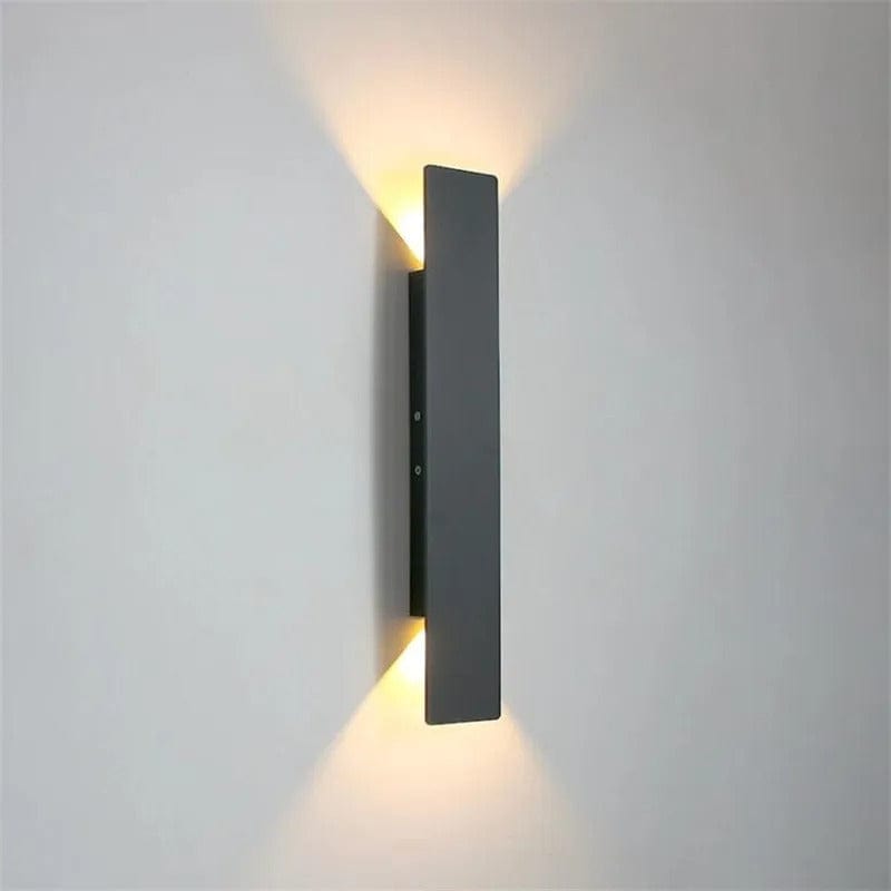 Moduro.co.uk Wall Light Fixtures Black Lamp Body / Warm White / 2W | 9.8CM Modern Outdoor LED Wall Light - Wall-Mounted - Up/Down Lighting - IP65 Waterproof - Aluminium - Black/White Finish