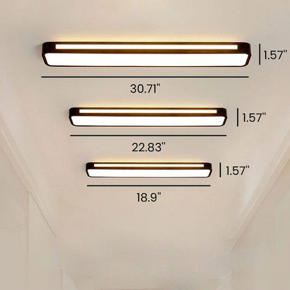 Moduro.co.uk Ceiling Light Nordic Minimalist Long LED Ceiling Light Fixture – Modern Iron & Acrylic – Energy Efficient