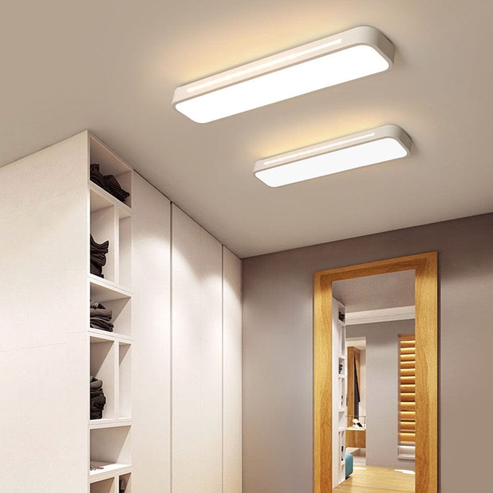 Moduro.co.uk Ceiling Light Nordic Minimalist Long LED Ceiling Light Fixture – Modern Iron & Acrylic – Energy Efficient