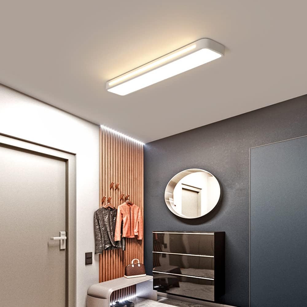 Moduro.co.uk Ceiling Light Nordic Minimalist Long LED Ceiling Light Fixture – Modern Iron & Acrylic – Energy Efficient