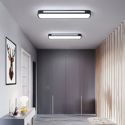 Moduro.co.uk Ceiling Light Black / W48*D12*H4CM / White Light Nordic Minimalist Long LED Ceiling Light Fixture – Modern Iron & Acrylic – Energy Efficient