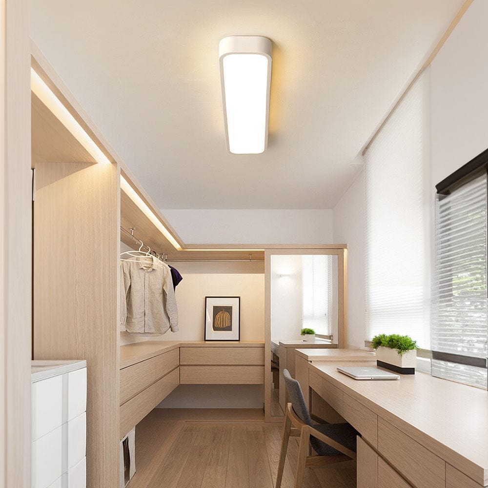 Moduro.co.uk Ceiling Light White / W48*D12*H4CM / Neutral Light Nordic Minimalist Long LED Ceiling Light Fixture – Modern Iron & Acrylic – Energy Efficient