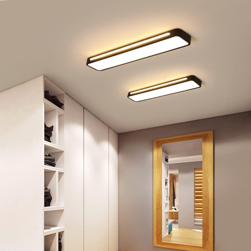 Moduro.co.uk Ceiling Light Nordic Minimalist Long LED Ceiling Light Fixture – Modern Iron & Acrylic – Energy Efficient