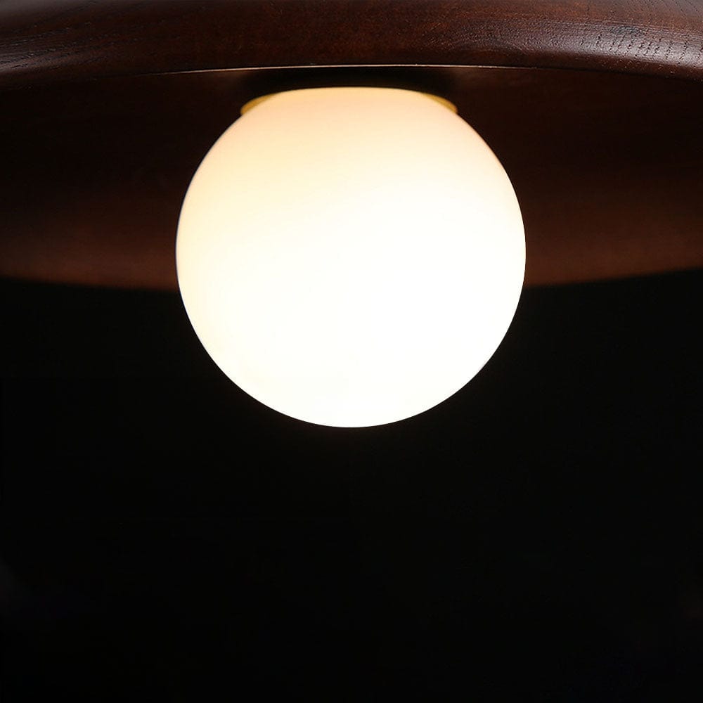Moduro.co.uk Ceiling Light Nordic Minimalist Round Ceiling Light – Modern Wooden Fixture – Hallway & Living Room
