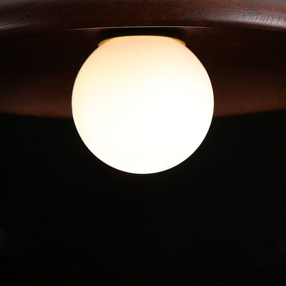 Moduro.co.uk Ceiling Light Nordic Minimalist Round Ceiling Light – Modern Wooden Fixture – Hallway & Living Room