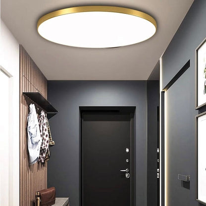 Moduro.co.uk Ceiling Light Gold / D37*H6cm(45W) / 3 Color Change Controlled By Switch Nordura – Minimalism Round Ceiling Light – LED Flush Mount – Scandinavian Style