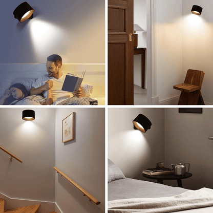 Moduro.co.uk Wall Lamp Orlo – 360° Wireless Wall Light in Nordic Style