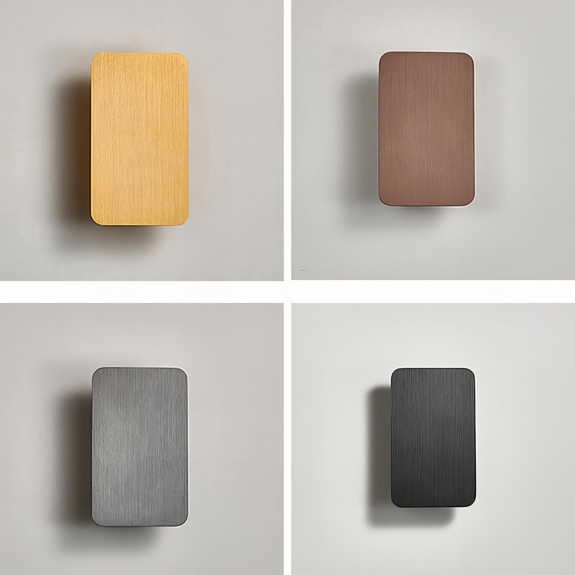 Moduro.co.uk Wall Light Fixtures Rectangular Wall Lamp – Modern LED Wall Light – Metal – Multiple Colours – Indoor Use