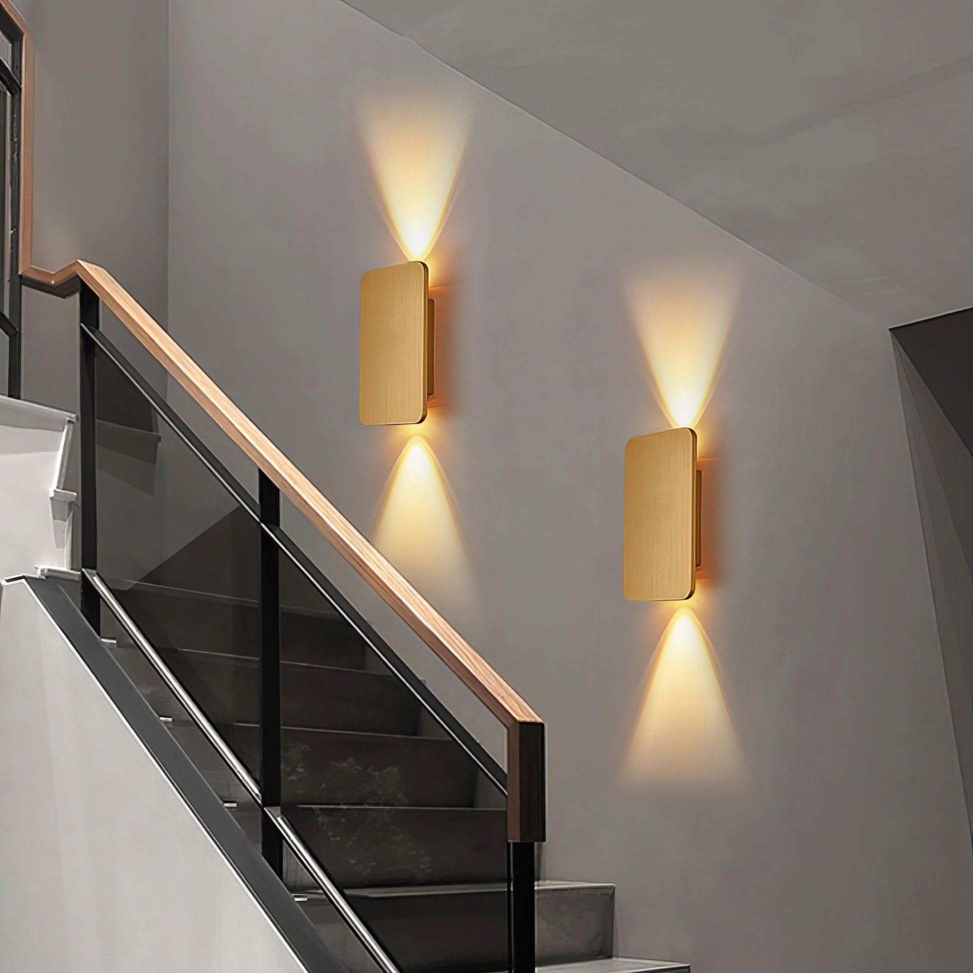 Moduro.co.uk Wall Light Fixtures Rectangular Wall Lamp – Modern LED Wall Light – Metal – Multiple Colours – Indoor Use