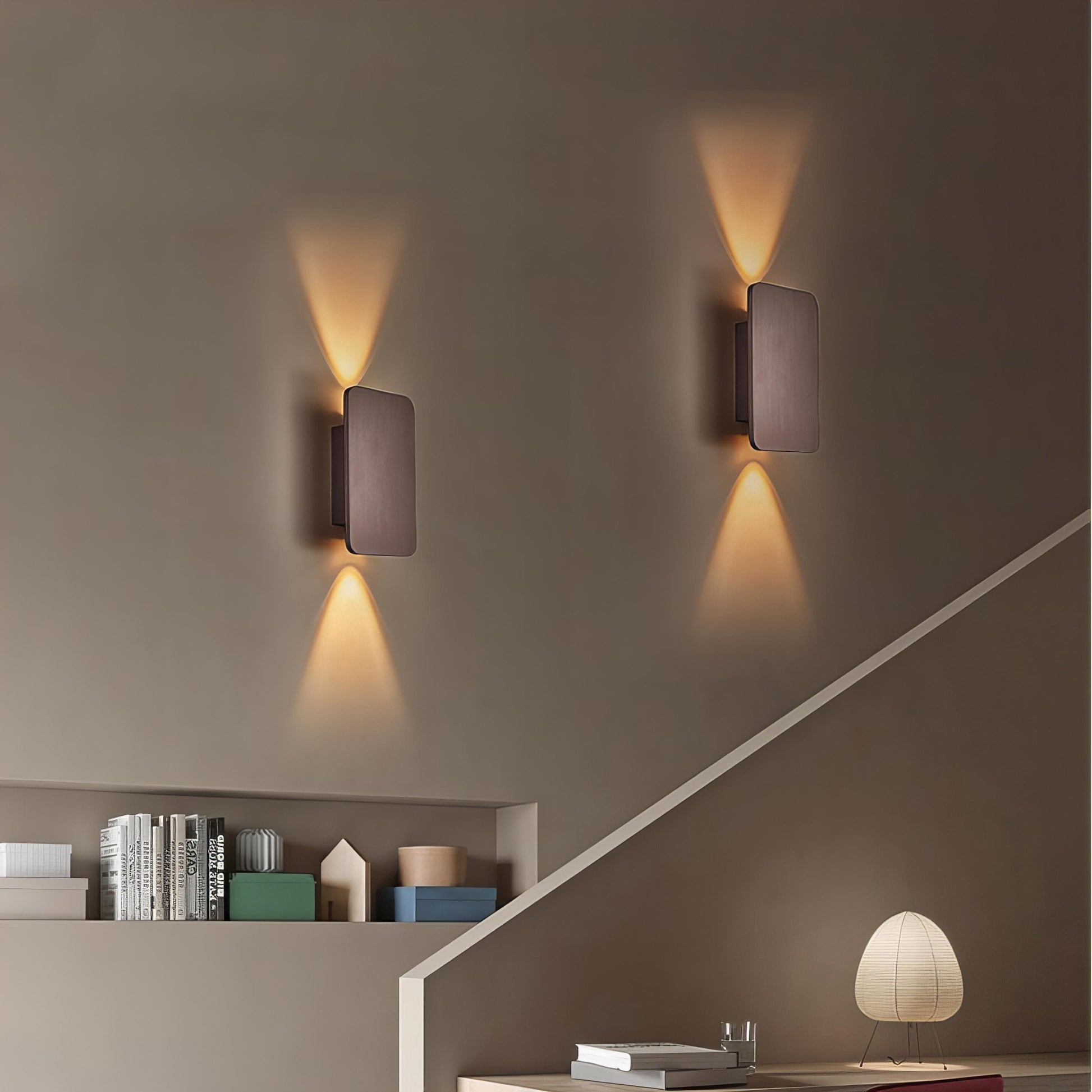 Moduro.co.uk Wall Light Fixtures Rectangular Wall Lamp – Modern LED Wall Light – Metal – Multiple Colours – Indoor Use