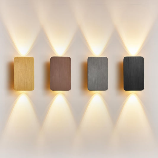Moduro.co.uk Wall Light Fixtures Rectangular Wall Lamp – Modern LED Wall Light – Metal – Multiple Colours – Indoor Use