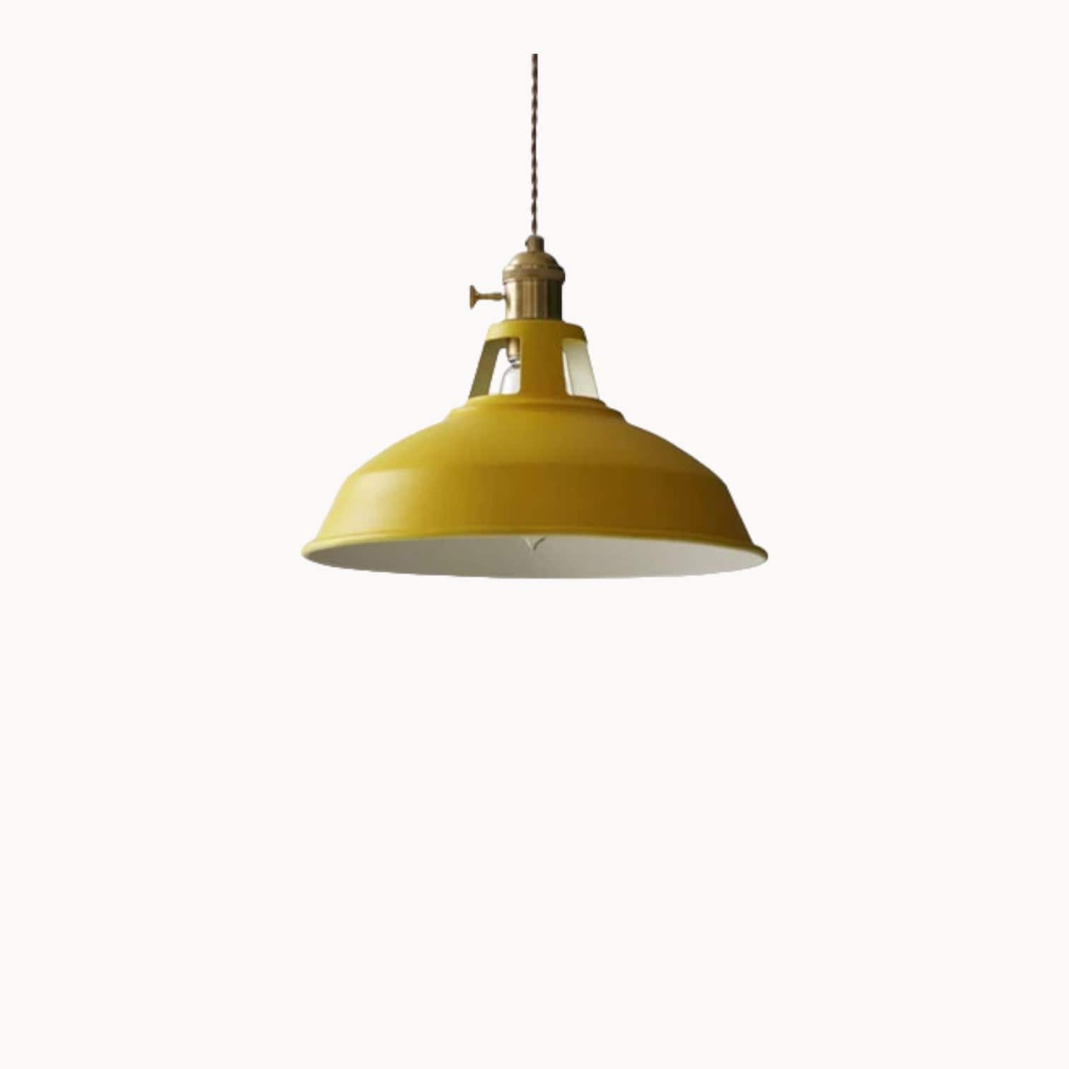 Moduro.co.uk Pendant lights Retro Pendant Light – Industrial Metal Barn Shade – 26×20cm – Adjustable Wire