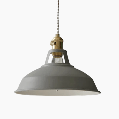 Moduro.co.uk Pendant lights Grijs Retro Pendant Light – Industrial Metal Barn Shade – 26×20cm – Adjustable Wire