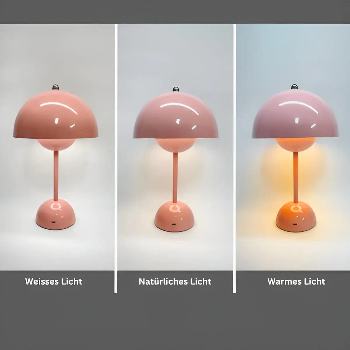 Moduro.co.uk Table Lamps Scandinavian Table Lamp – Round Base – LED – Adjustable Brightness – Bedroom & Desk