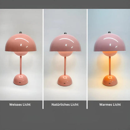 Moduro.co.uk Table Lamps Scandinavian Table Lamp – Round Base – LED – Adjustable Brightness – Bedroom & Desk
