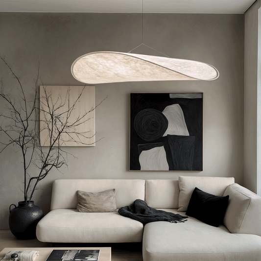 Moduro.co.uk Pendant lights D 11.8" x 39.3" / 30 x 100cm / 3000K Warm Light Silka Pendant – Nordic Floating Light in Wabi Sabi Style
