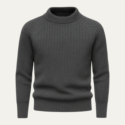 Moduro Men Winter Sweaters Grey / M The Ely 100% Cashmere Crewneck for Men