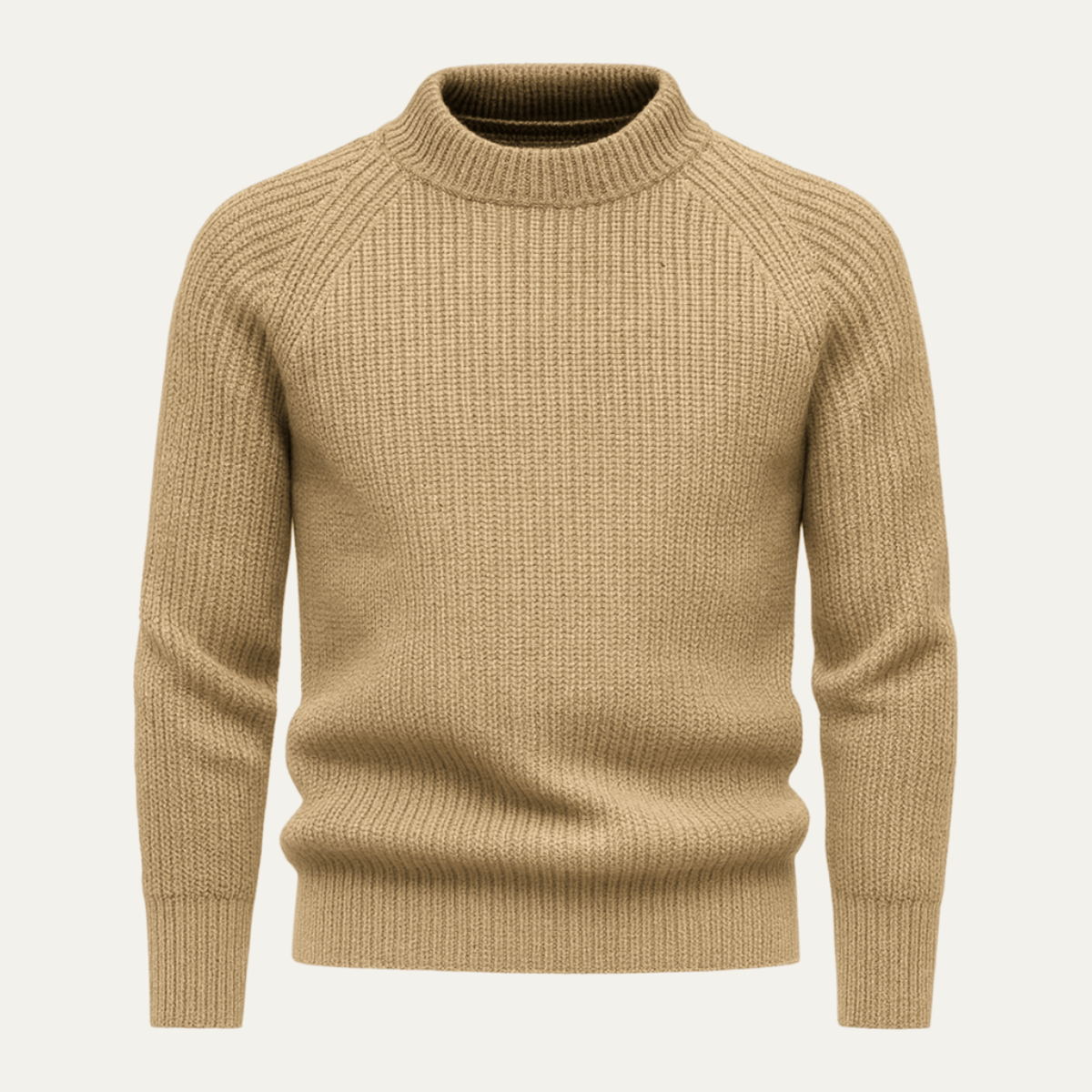 Moduro Men Winter Sweaters Khaki / M The Ely 100% Cashmere Crewneck for Men