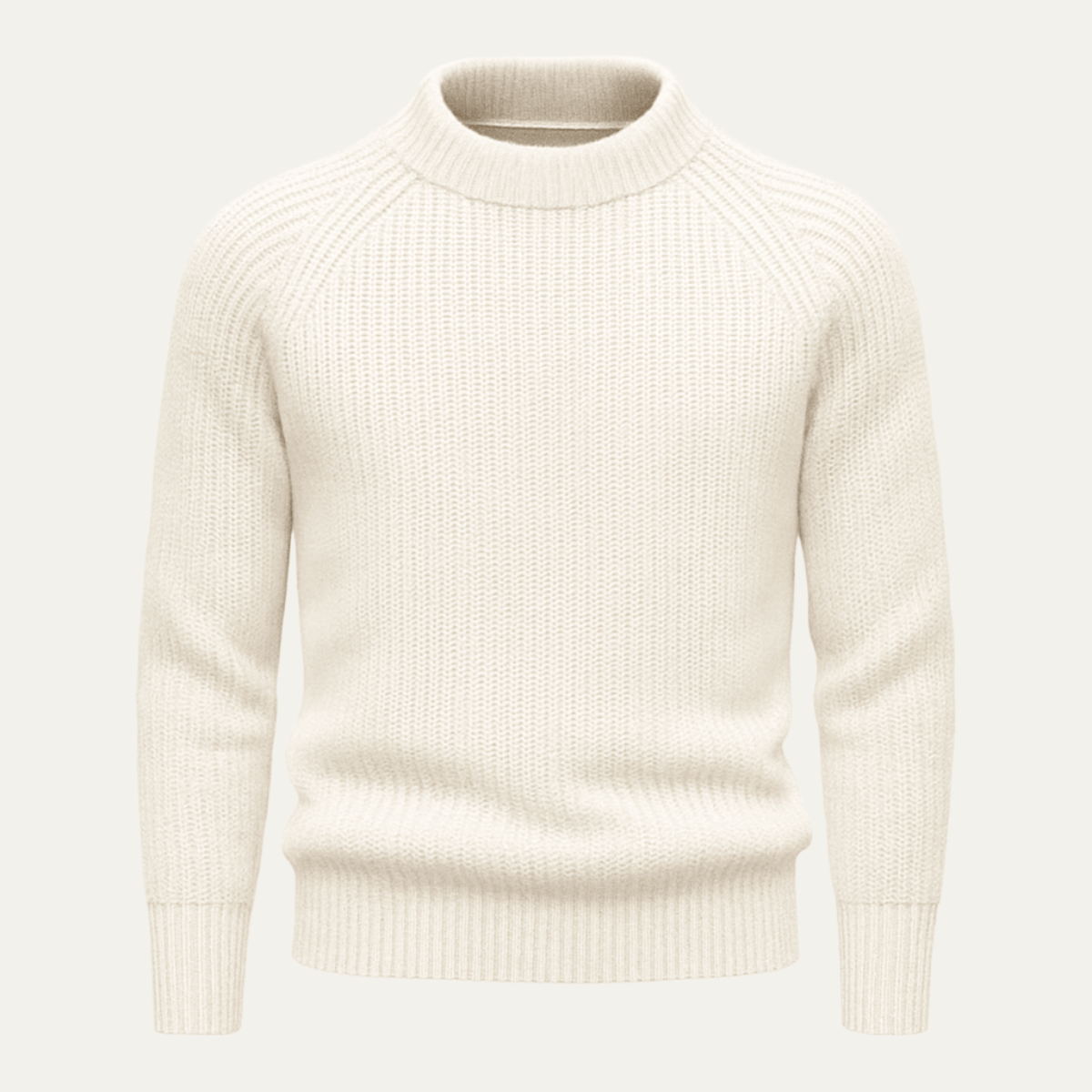 Moduro Men Winter Sweaters White / M The Ely 100% Cashmere Crewneck for Men