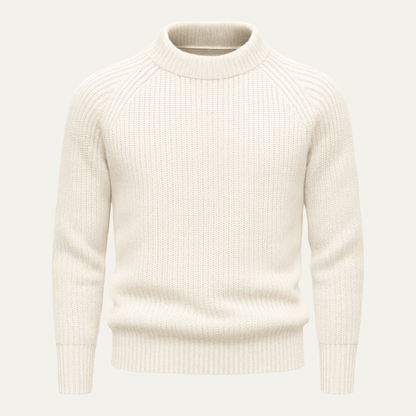Moduro Men Winter Sweaters White / M The Ely 100% Cashmere Crewneck for Men