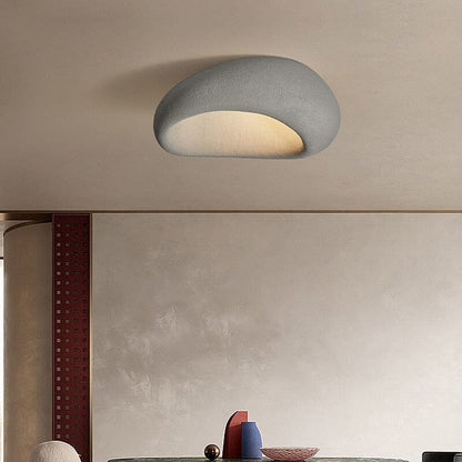 Moduro.co.uk ceiling lamps Dark Grey / Warm white | 17.7" / 45cm Wabi Glow – Japandi Flush Ceiling Light