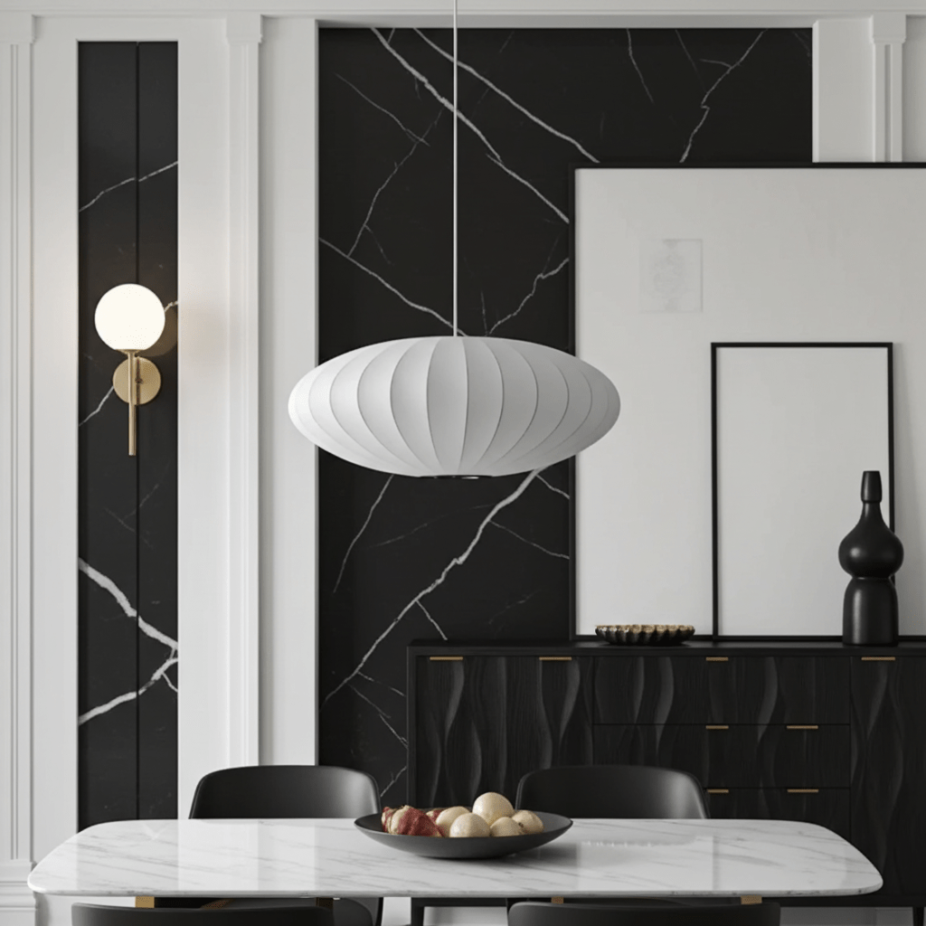 Moduro.co.uk Pendant lights Wabi Sabi Chandelier – Japanese Silk Pendant Light – Ivory White – Japandi Style – E27 Bulb