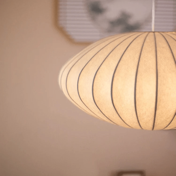 Moduro.co.uk Pendant lights Wabi Sabi Chandelier – Japanese Silk Pendant Light – Ivory White – Japandi Style – E27 Bulb