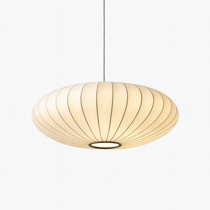 Moduro.co.uk Pendant lights 30cm / Warm White Wabi Sabi Chandelier – Japanese Silk Pendant Light – Ivory White – Japandi Style – E27 Bulb