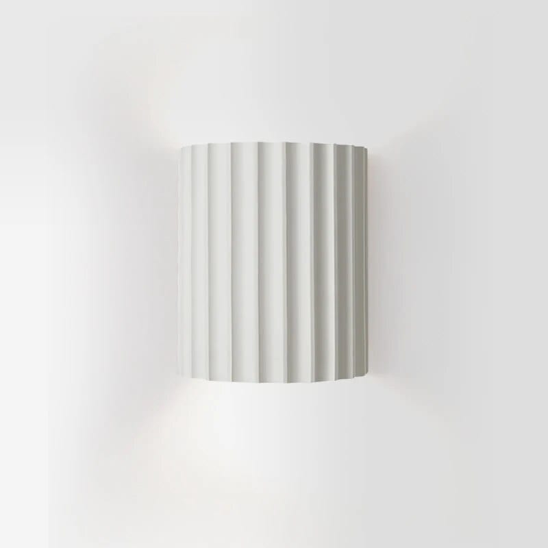 Moduro.co.uk Wall Lamp White / 14x17 cm (5.5x6.7 Inches) Wall Resin Lamp – Modern LED Wall Light – Resin & Metal – Minimalist Design
