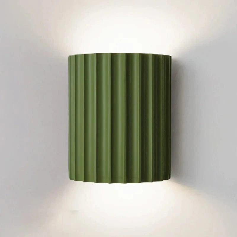 Moduro.co.uk Wall Lamp Green / 14x17 cm (5.5x6.7 Inches) Wall Resin Lamp – Modern LED Wall Light – Resin & Metal – Minimalist Design