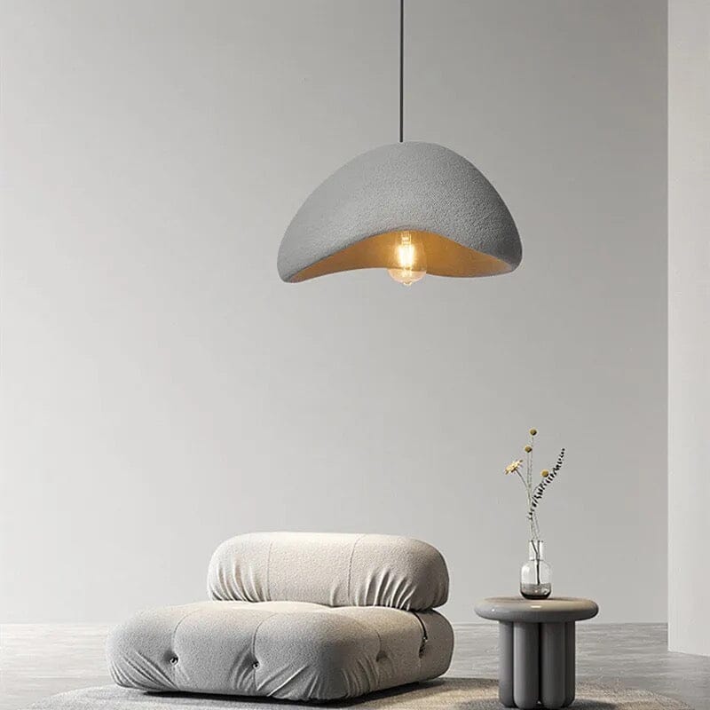 Moduro.co.uk Pendant lights Style A Grey / 11.8" 30cm / Warm Light Wasabi Pendant – Wabi Sabi Ceiling Light in Japandi Style