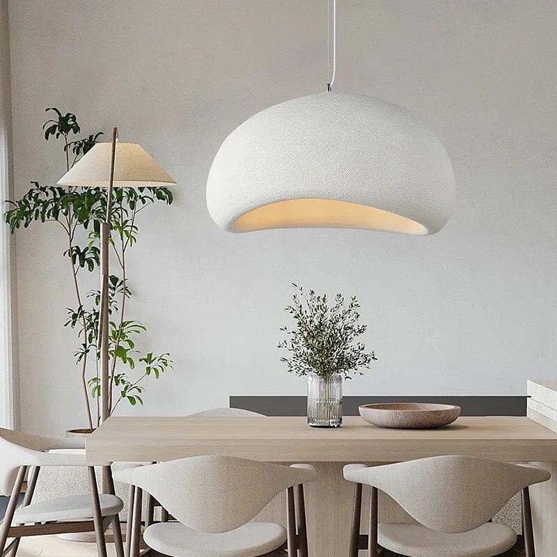 Moduro.co.uk Pendant lights Style B White / 11.8" 30cm / Warm Light Wasabi Pendant – Wabi Sabi Ceiling Light in Japandi Style