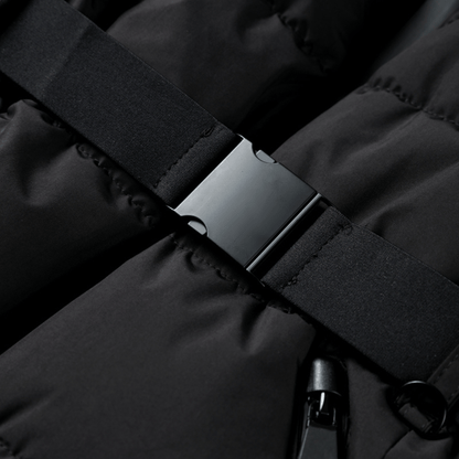 Moduro.co.uk Puffer Jacket Women’s Puffer Jacket – Belted Winter Coat – Black – Lightweight Insulated Design